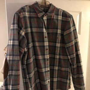 Mens jcrew flannel with elbow pads